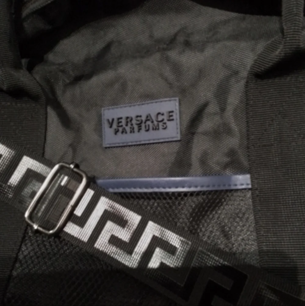 Versace Black Weekend Duffle Gym Travel Bag